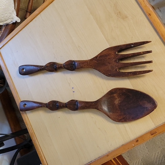 Vintage 60s wooden untensils - Picture 1 of 3
